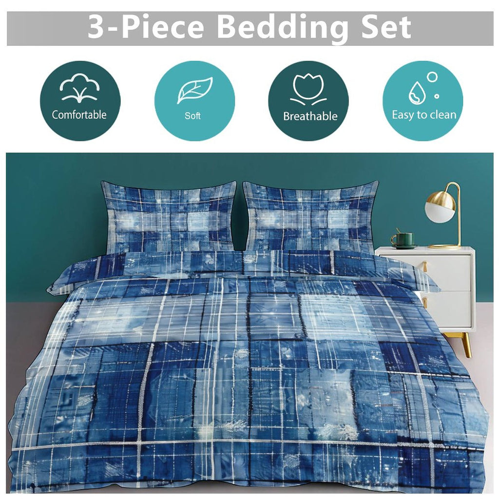 King 3-Piece Bedding Set-102"x90"/ 259x229cm