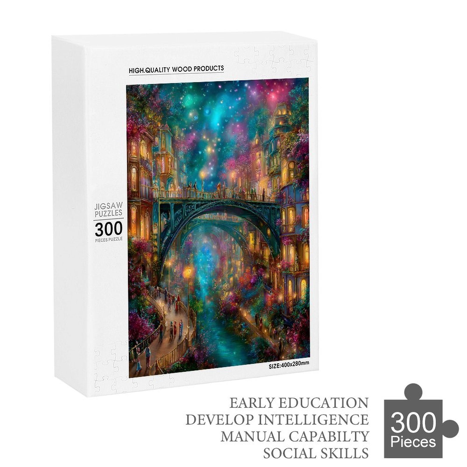 Mystical City Wooden Puzzle