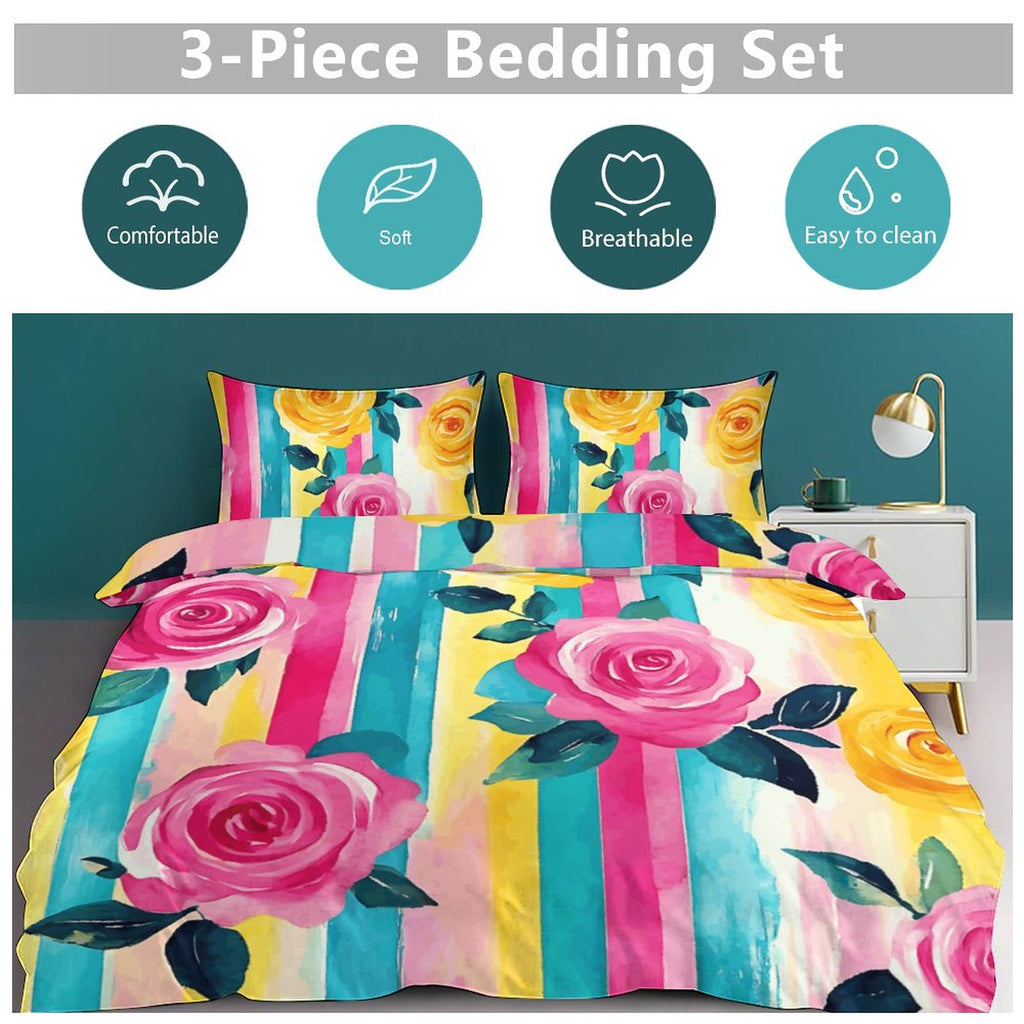 Full 3-Piece Bedding Set-86"×70"/ 218×177cm