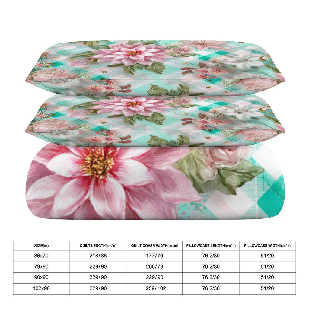Queen 3-Piece Bedding Set-90"x90"/ 229x229cm