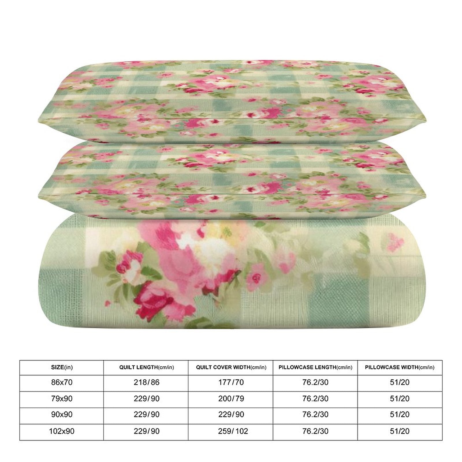 Full 3-Piece Bedding Set-86"×70"/ 218×177cm