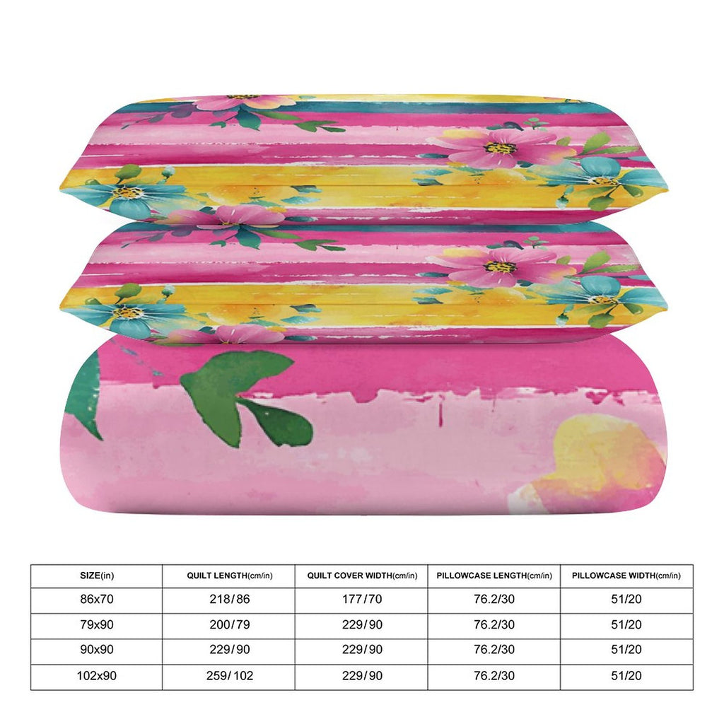 Queen 3-Piece Bedding Set-90"x90"/ 229x229cm