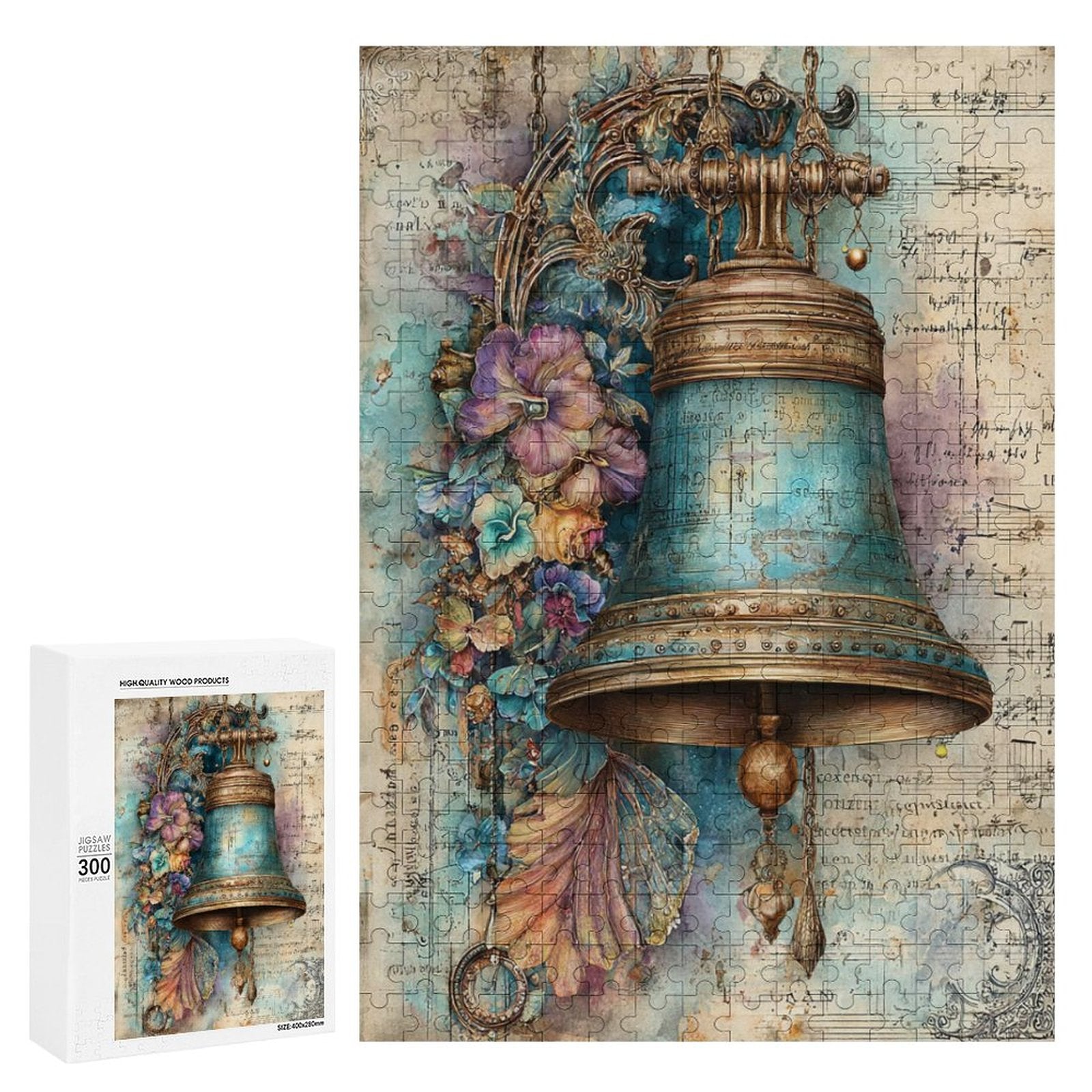 Bronze Bell Wooden Puzzle