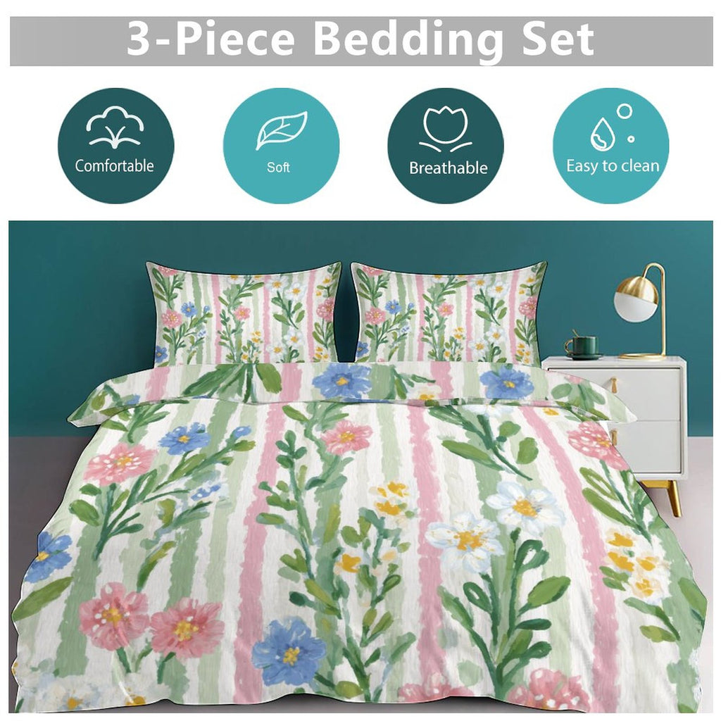 King 3-Piece Bedding Set-102"x90"/ 259x229cm