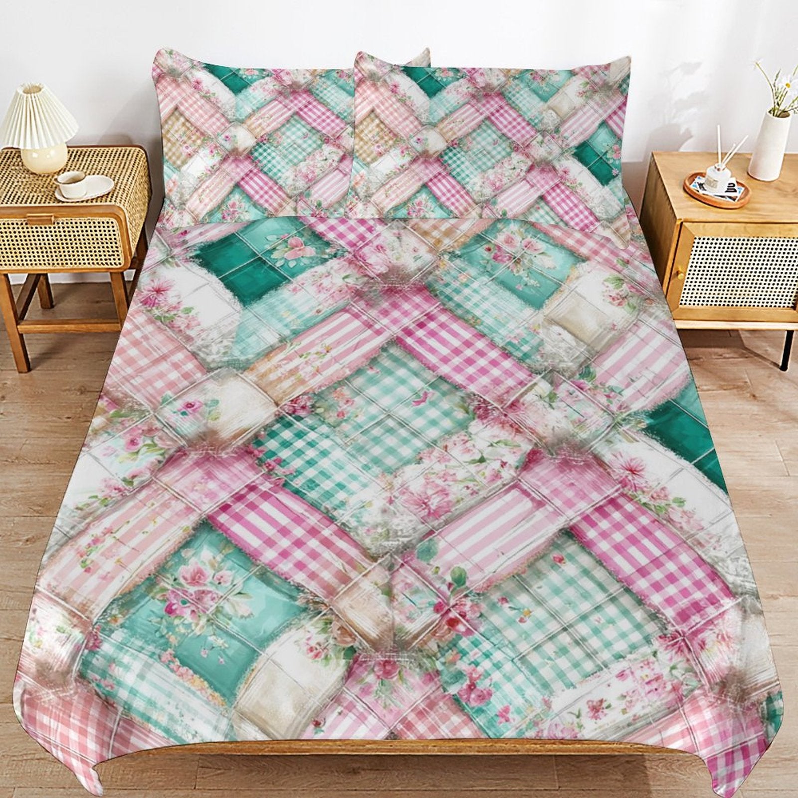 Queen 3-Piece Bedding Set-90"x90"/ 229x229cm