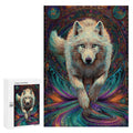 White Wolf Wooden Puzzle