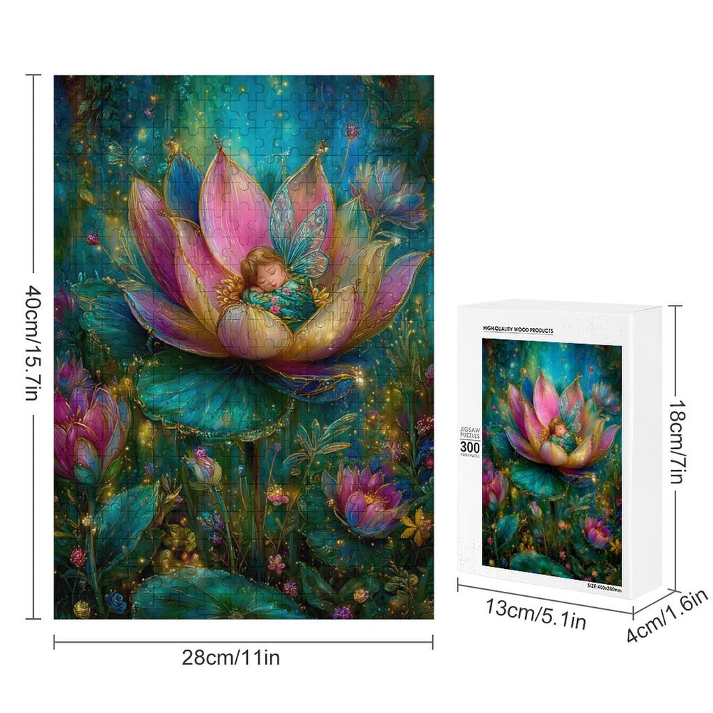 Mystical Lotus Fairy Wooden Puzzle