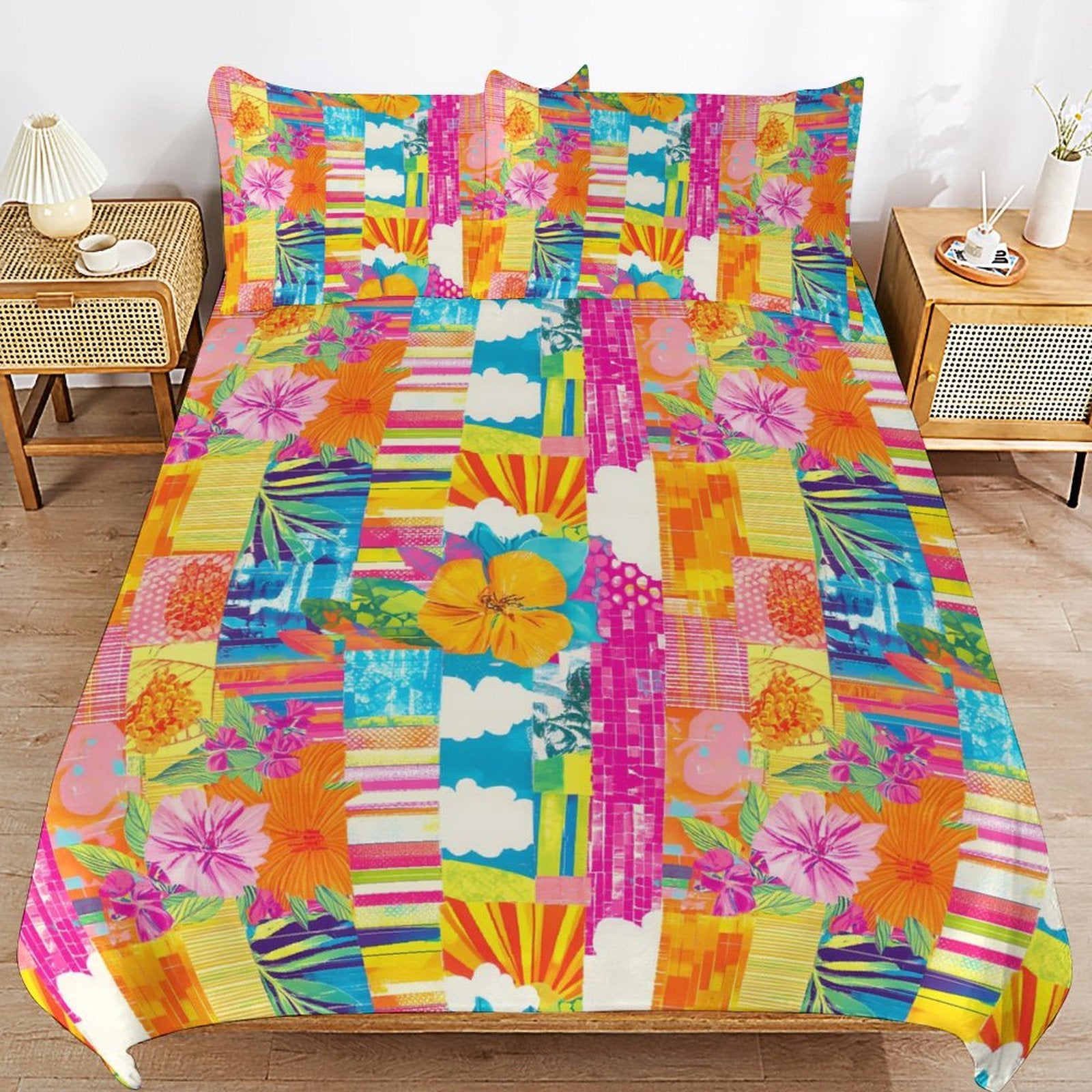 Queen 3-Piece Bedding Set-90"x90"/ 229x229cm