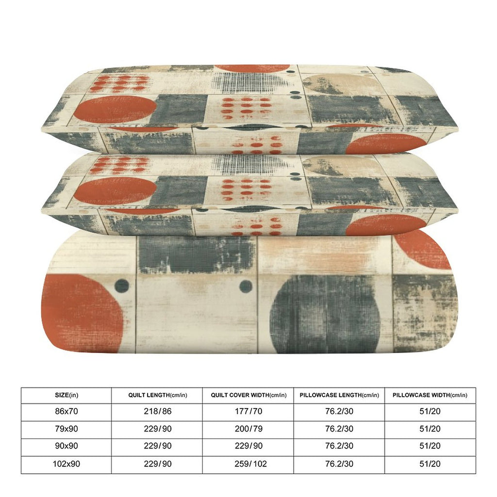 Queen 3-Piece Bedding Set-90"x90"/ 229x229cm