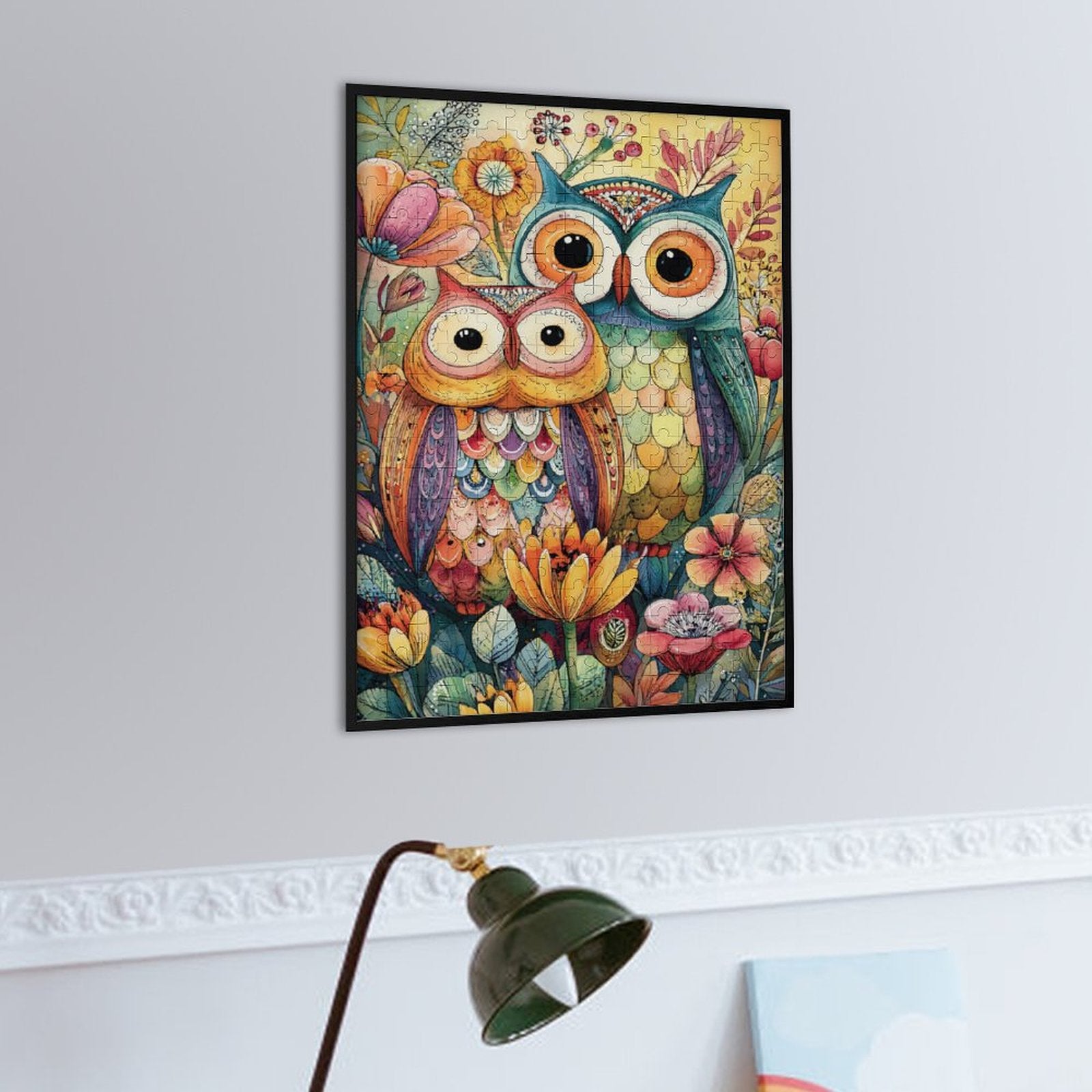 Colorful owls Wooden Puzzle