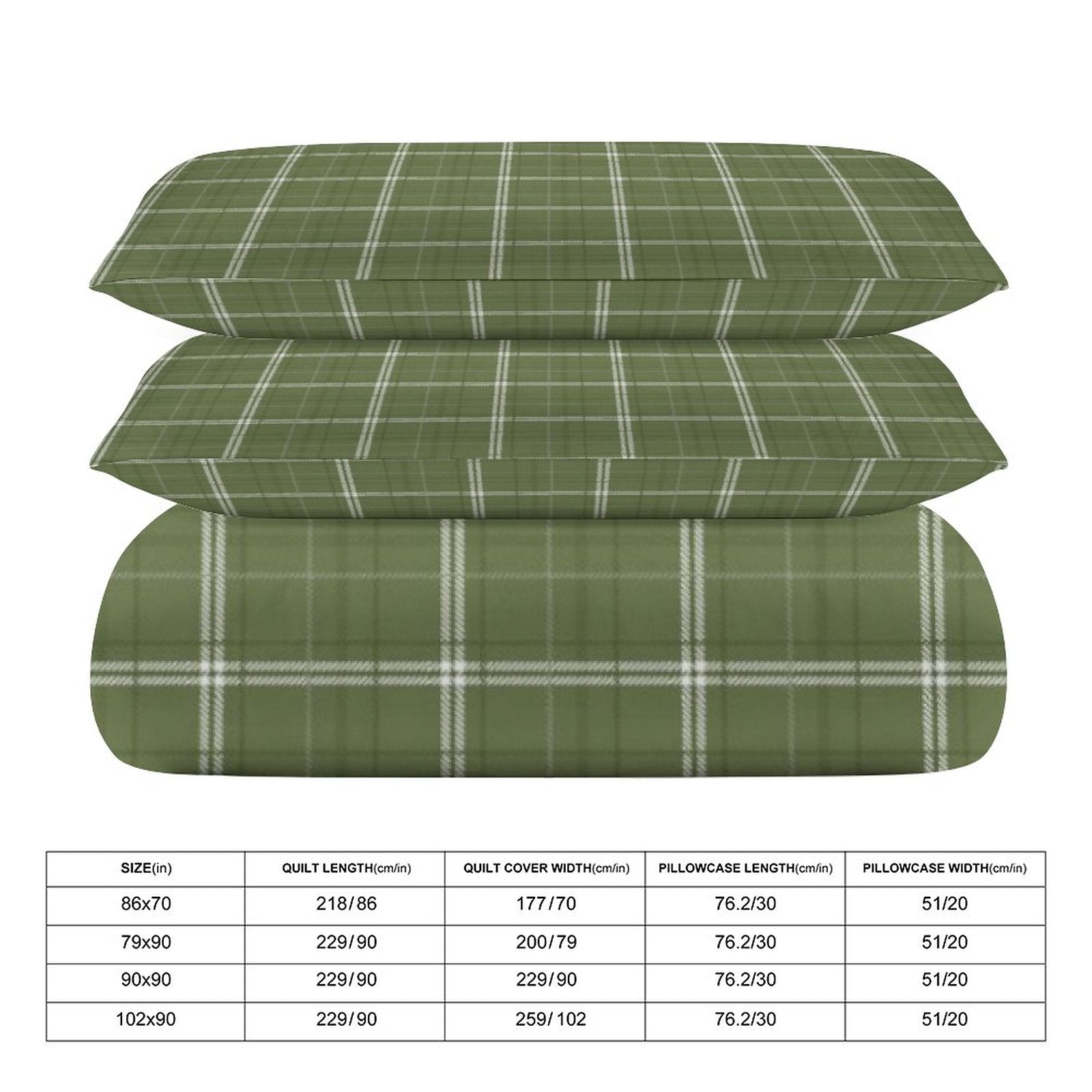 Full 3-Piece Bedding Set-86"×70"/ 218×177cm