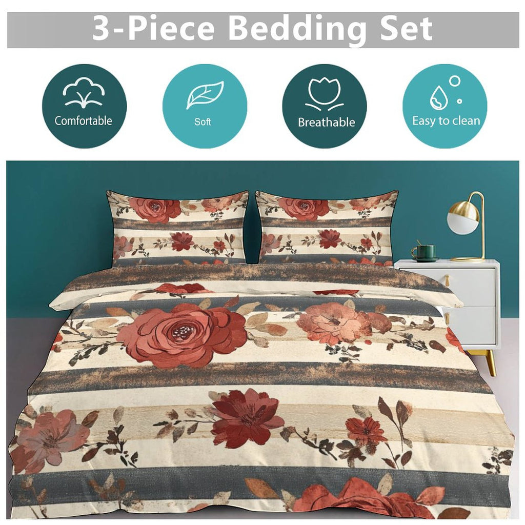 King 3-Piece Bedding Set-102"x90"/ 259x229cm