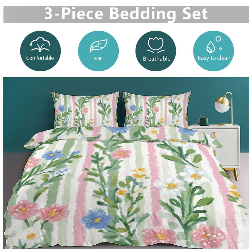 Full 3-Piece Bedding Set-86"×70"/ 218×177cm