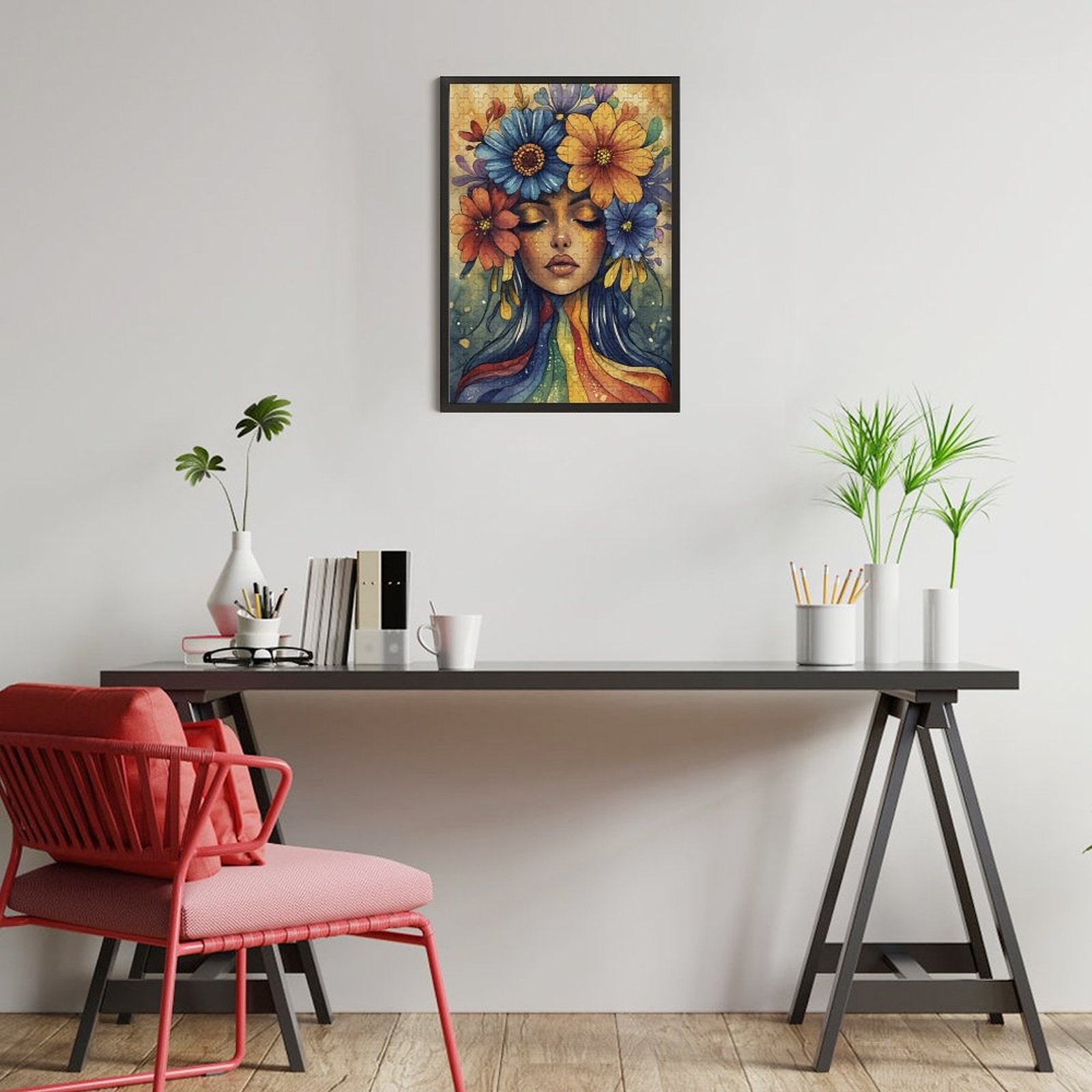 Bloom where you're planted Wooden Puzzle