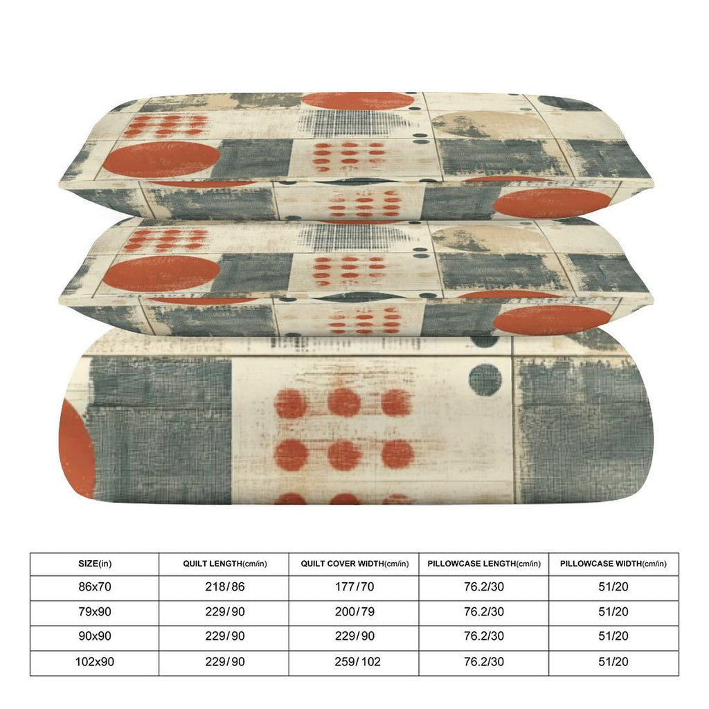 Full 3-Piece Bedding Set-86"×70"/ 218×177cm