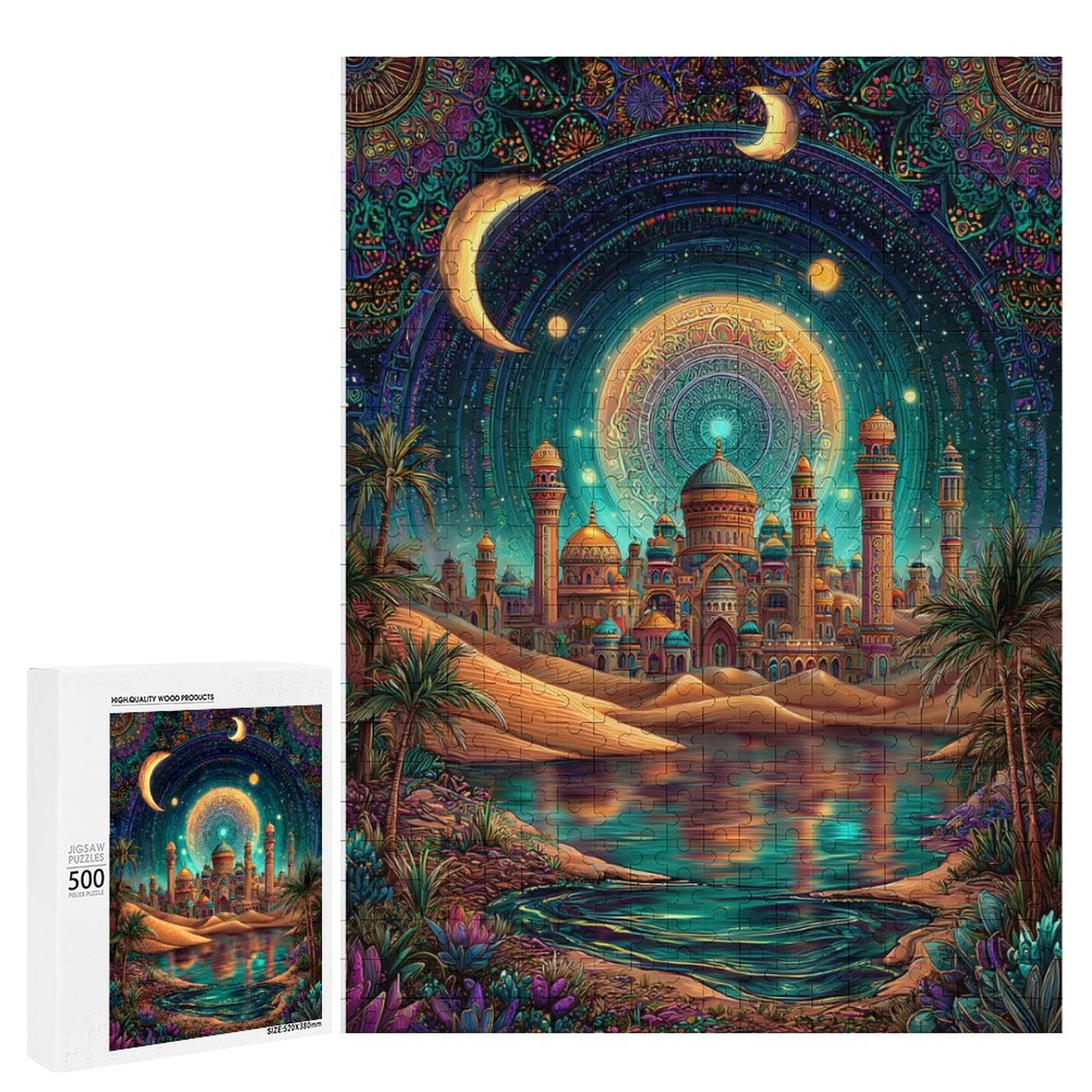 Desert Nights Wooden Puzzle