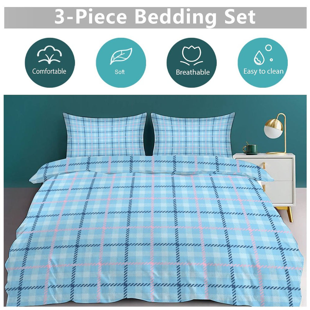 Queen 3-Piece Bedding Set-90"x90"/ 229x229cm