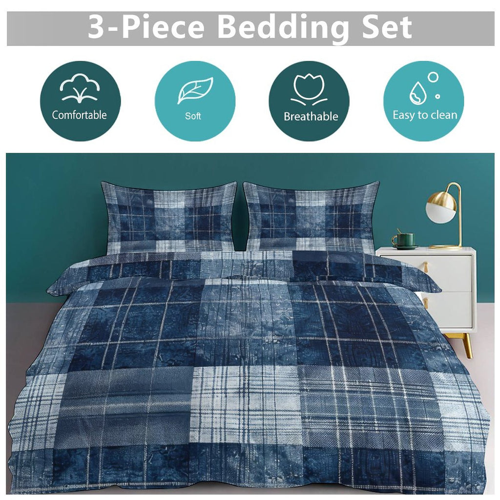 King 3-Piece Bedding Set-102"x90"/ 259x229cm
