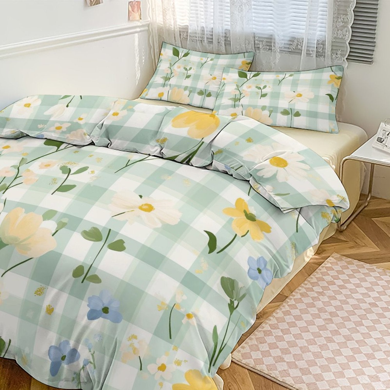 Queen 3-Piece Bedding Set-90"x90"/ 229x229cm