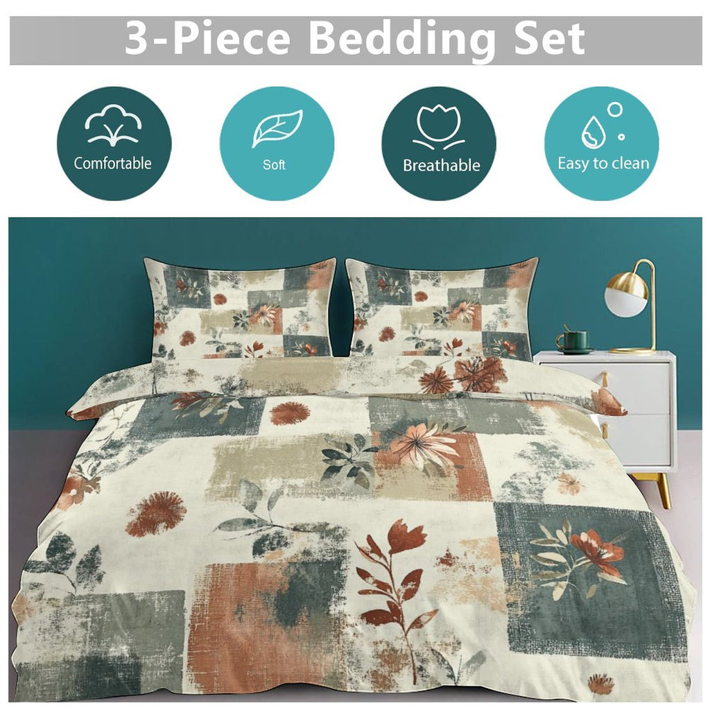 King 3-Piece Bedding Set-102"x90"/ 259x229cm