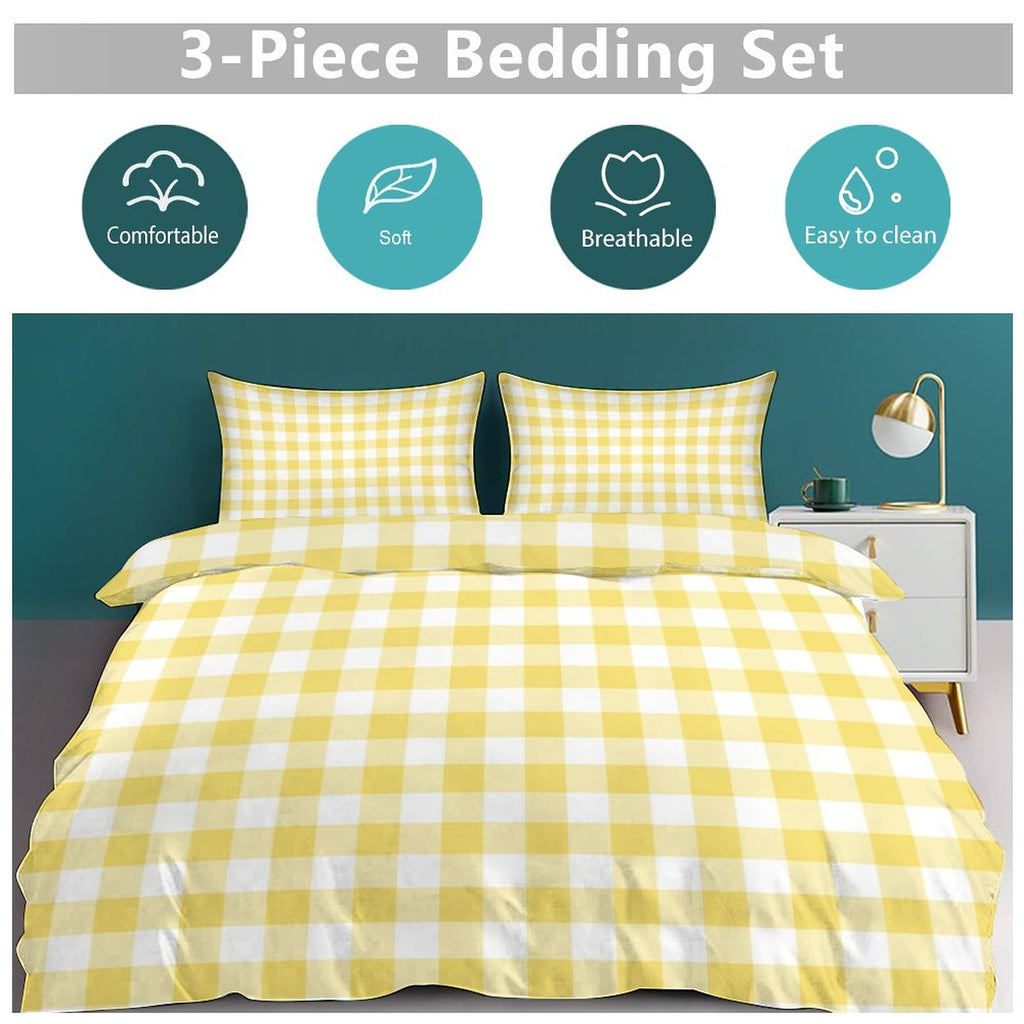 Queen 3-Piece Bedding Set-90"x90"/ 229x229cm