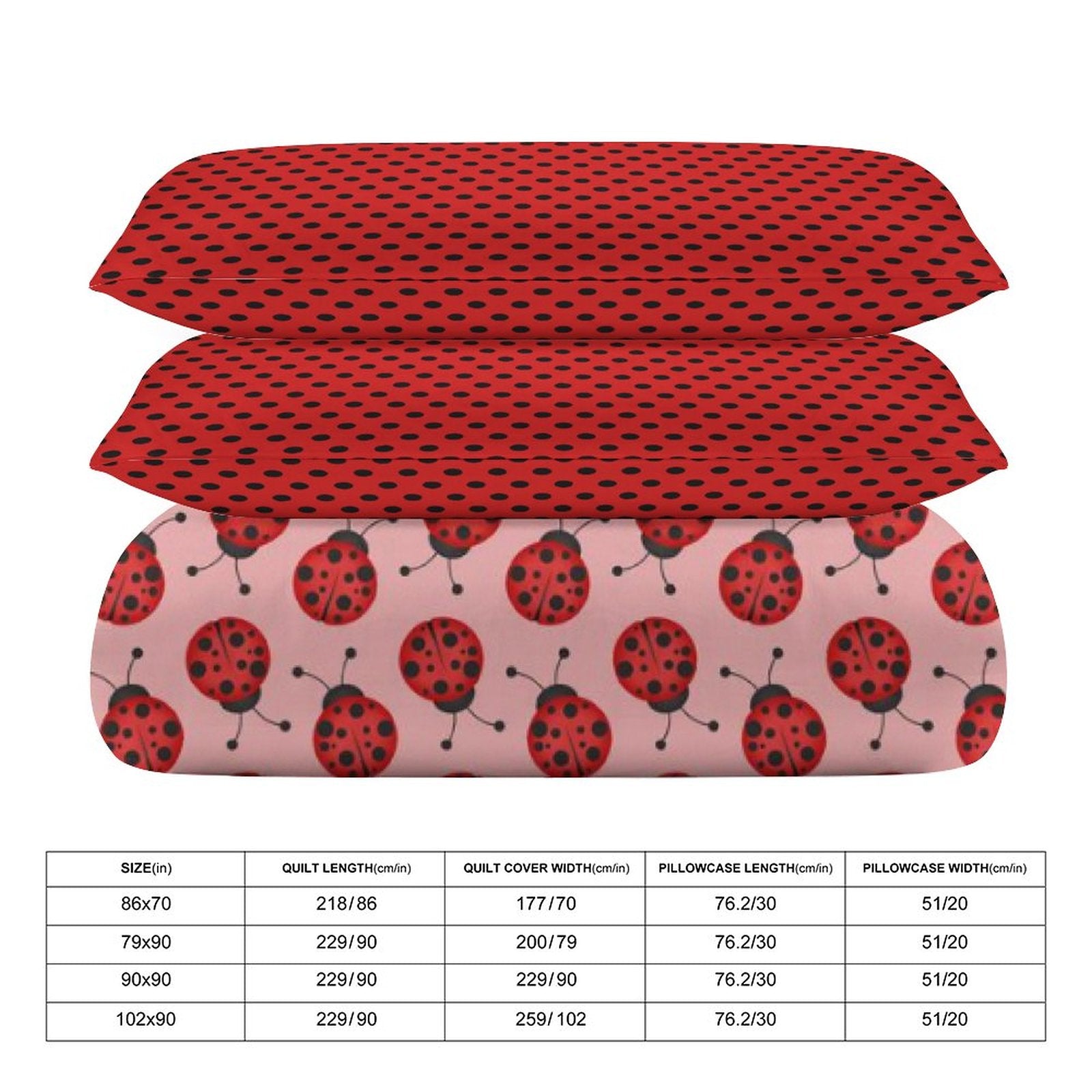 Queen 3-Piece Bedding Set-90"x90"/ 229x229cm