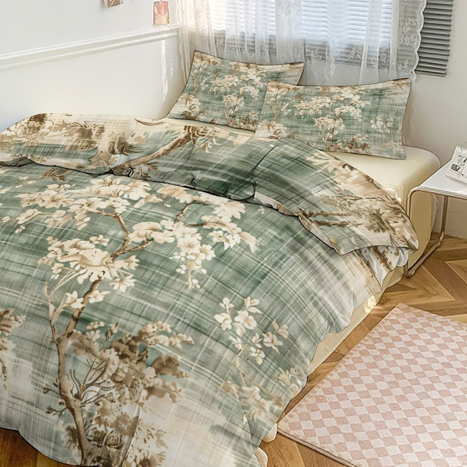 Queen 3-Piece Bedding Set-90"x90"/ 229x229cm