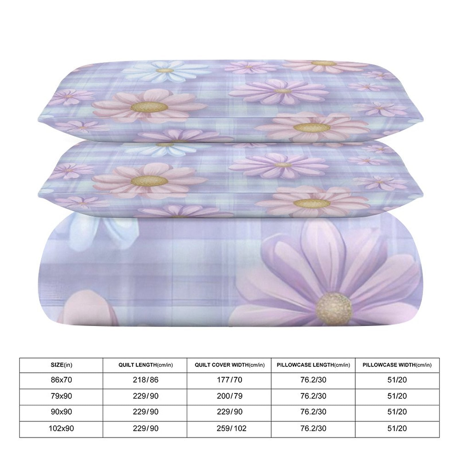 Full 3-Piece Bedding Set-86"×70"/ 218×177cm