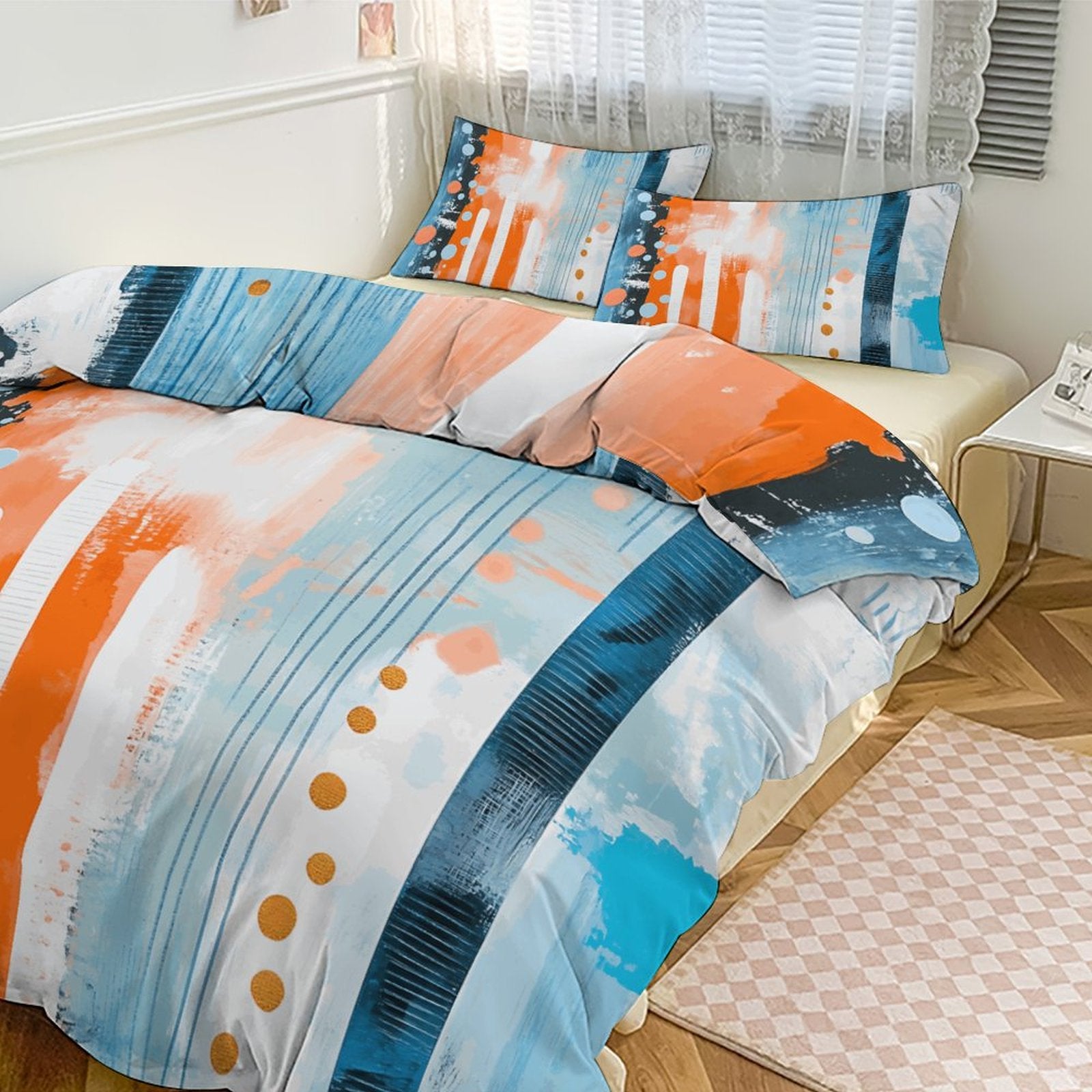 Queen 3-Piece Bedding Set-90"x90"/ 229x229cm