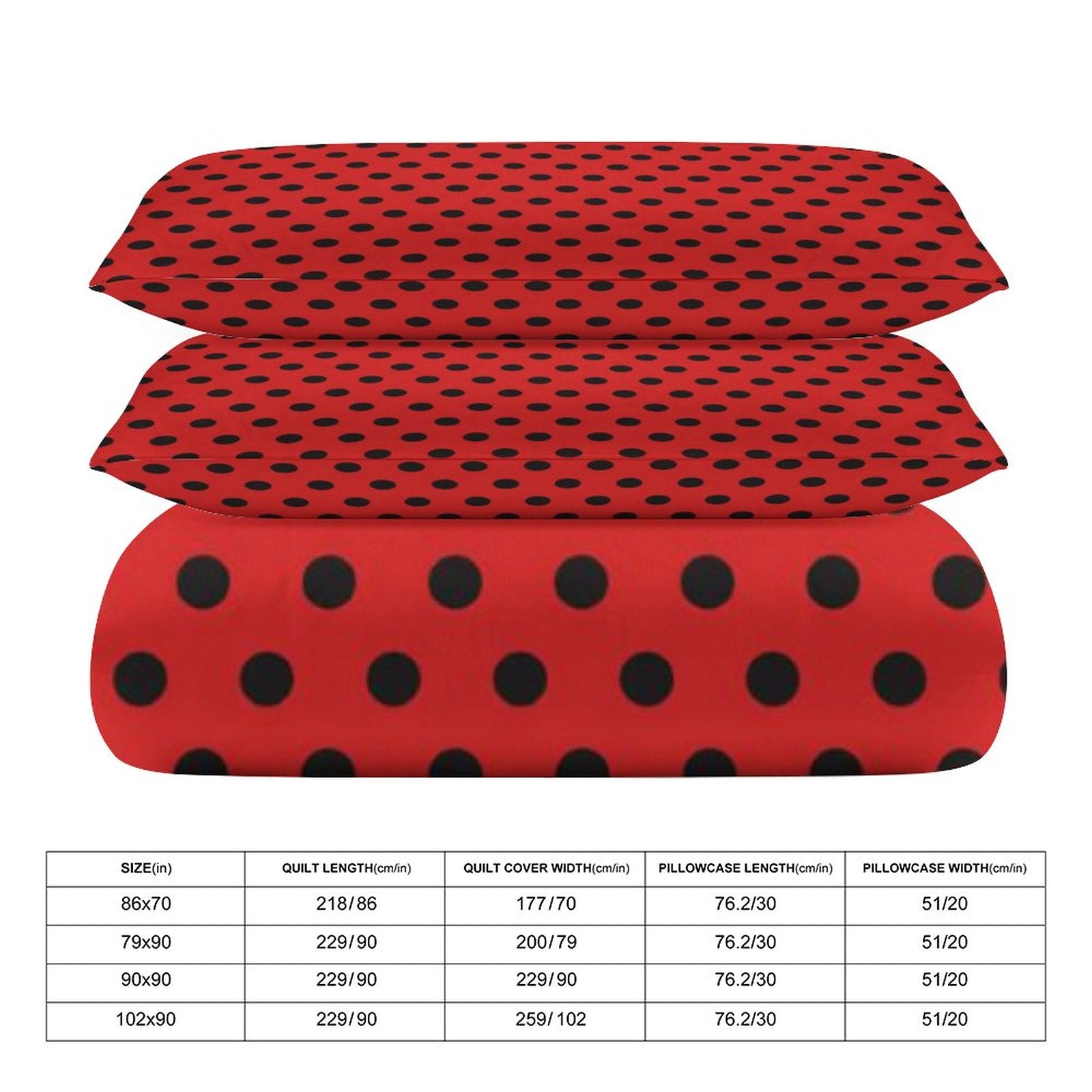Queen 3-Piece Bedding Set-90"x90"/ 229x229cm
