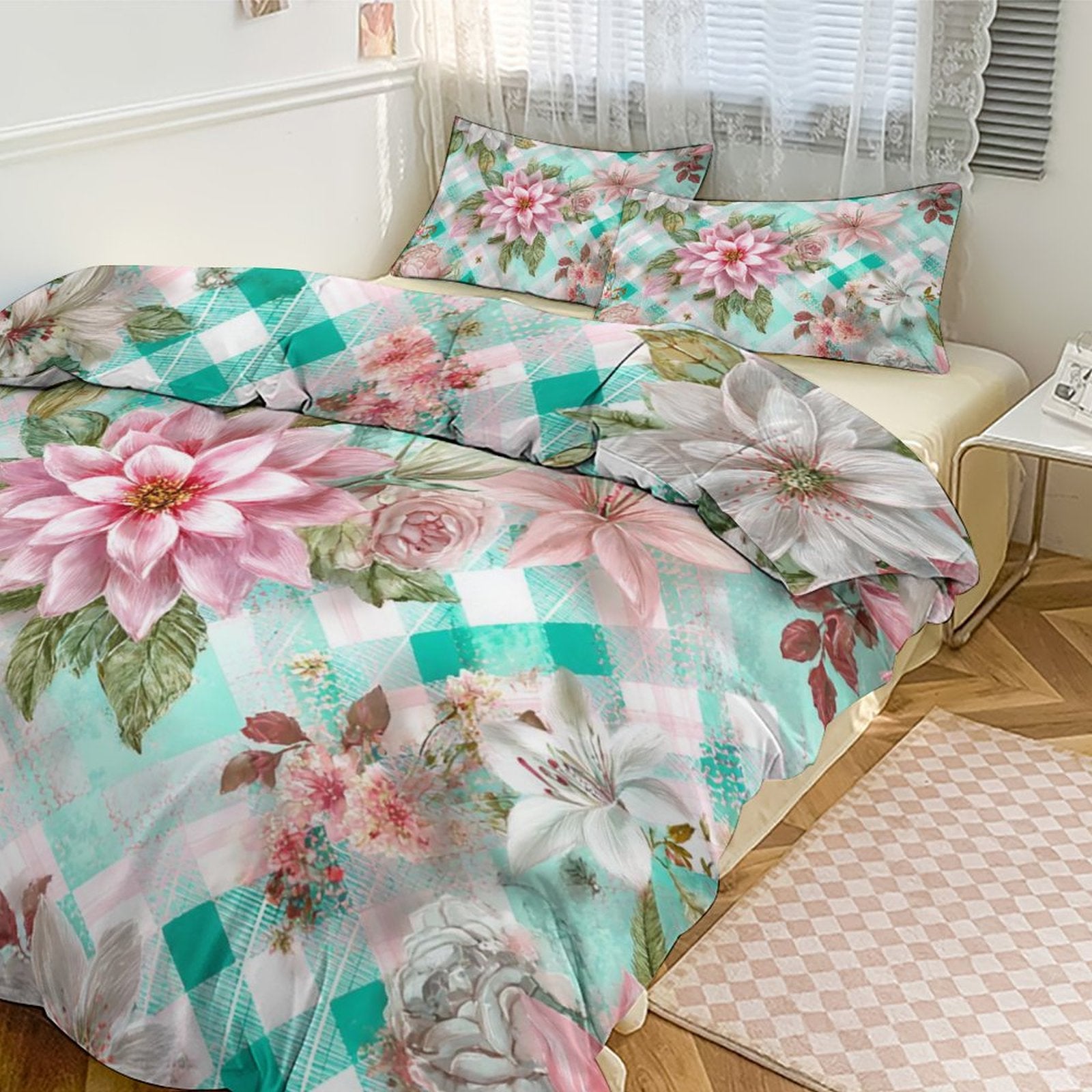 Queen 3-Piece Bedding Set-90"x90"/ 229x229cm