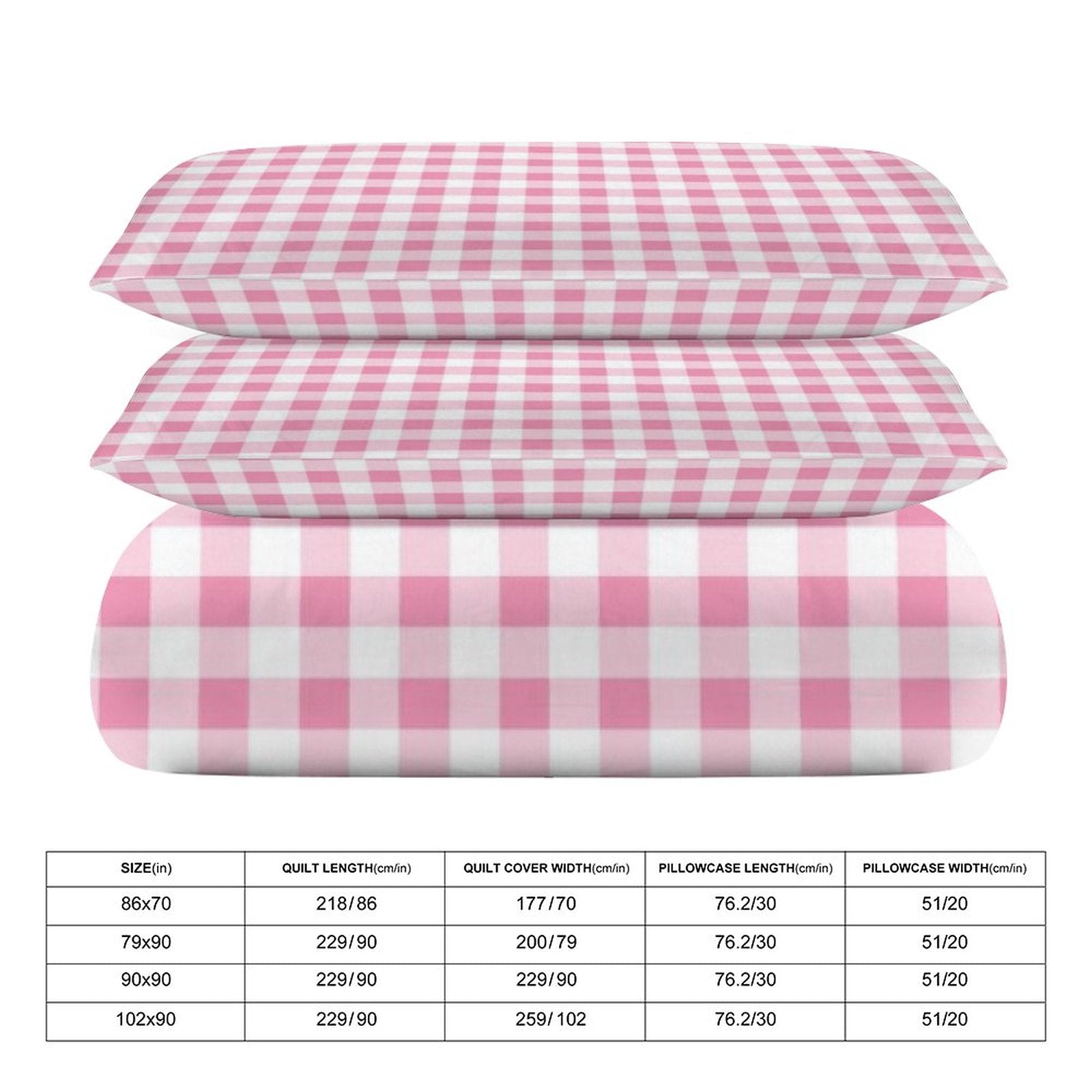 Queen 3-Piece Bedding Set-90"x90"/ 229x229cm