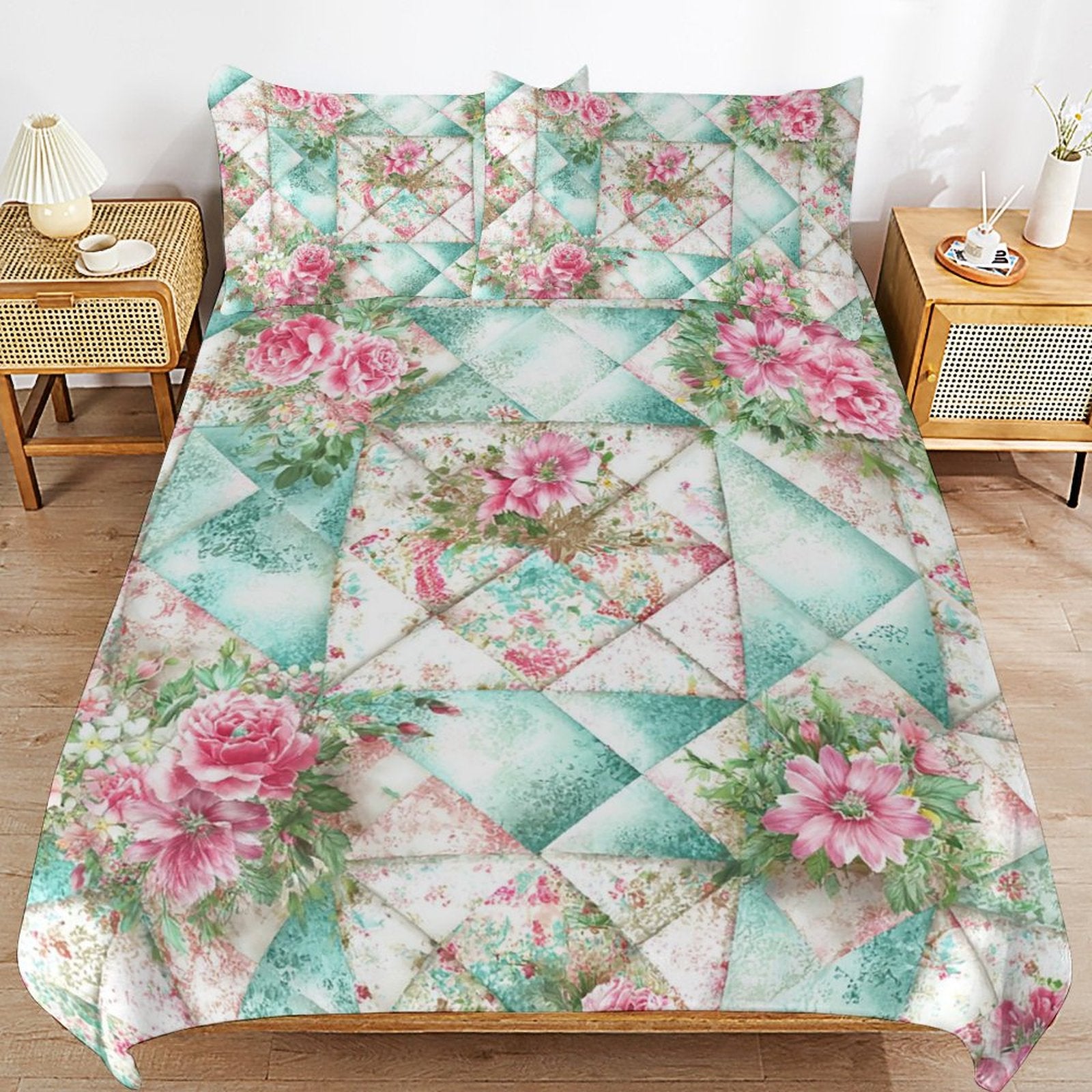 Queen 3-Piece Bedding Set-90"x90"/ 229x229cm