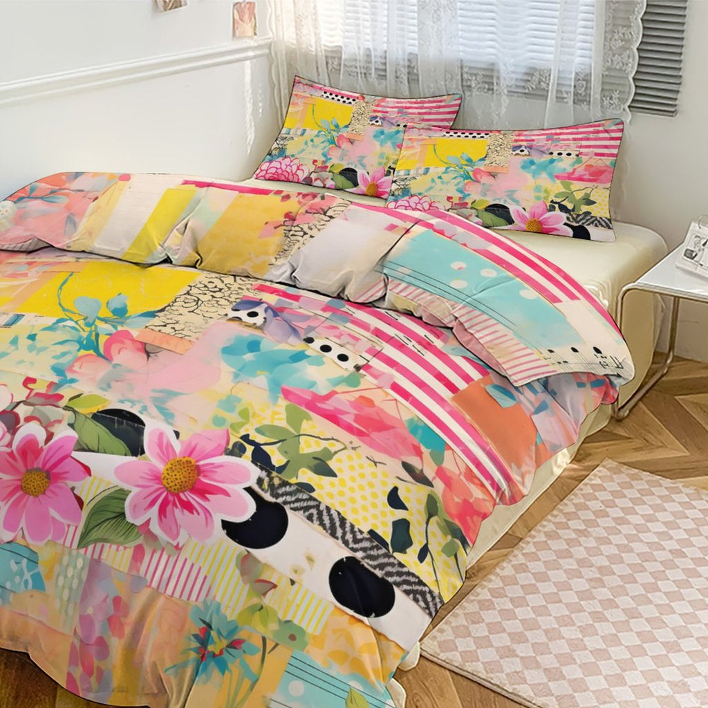 Queen 3-Piece Bedding Set-90"x90"/ 229x229cm
