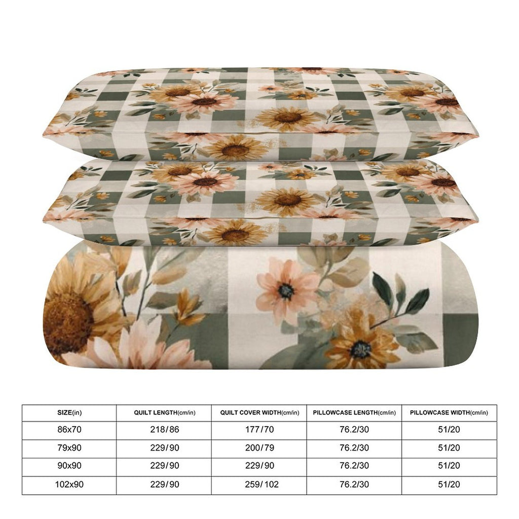 King 3-Piece Bedding Set-102"x90"/ 259x229cm