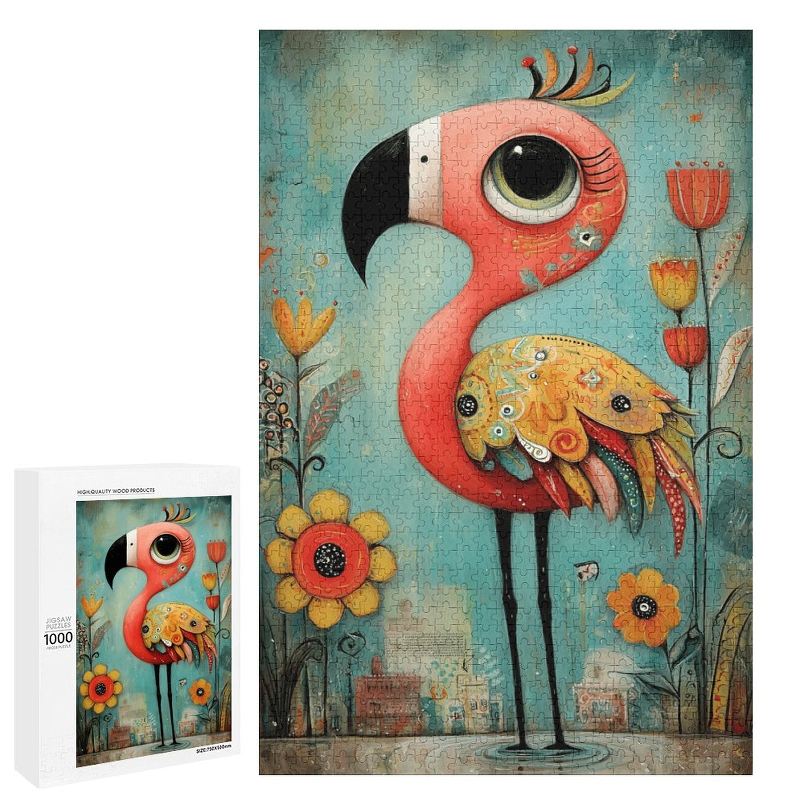 Regal Flamingo Wooden Puzzle