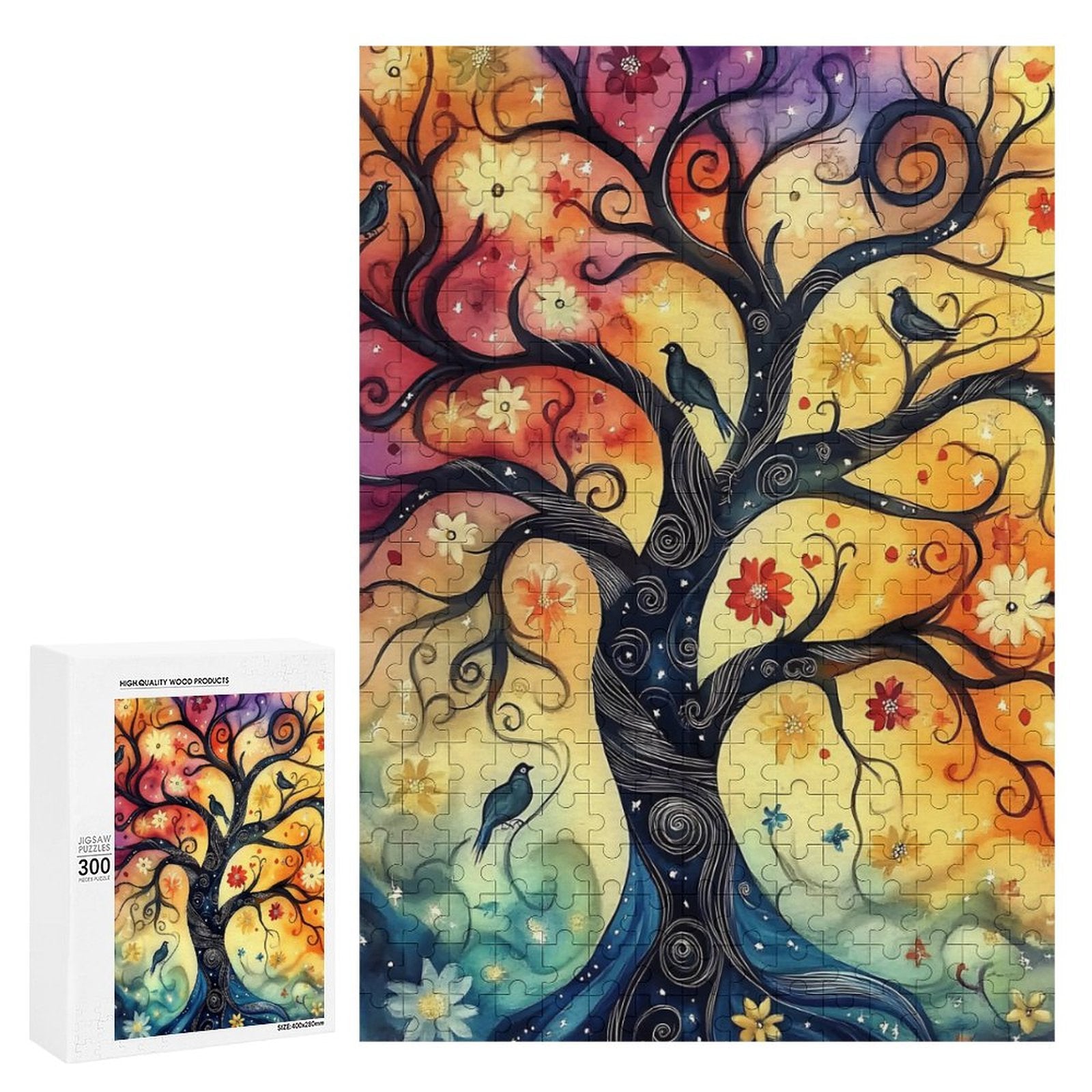 Birds in a tree Wooden Puzzle