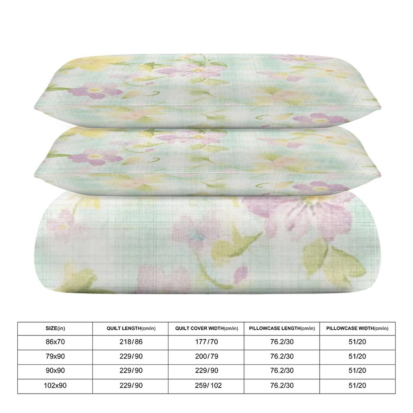 Full 3-Piece Bedding Set-86"×70"/ 218×177cm