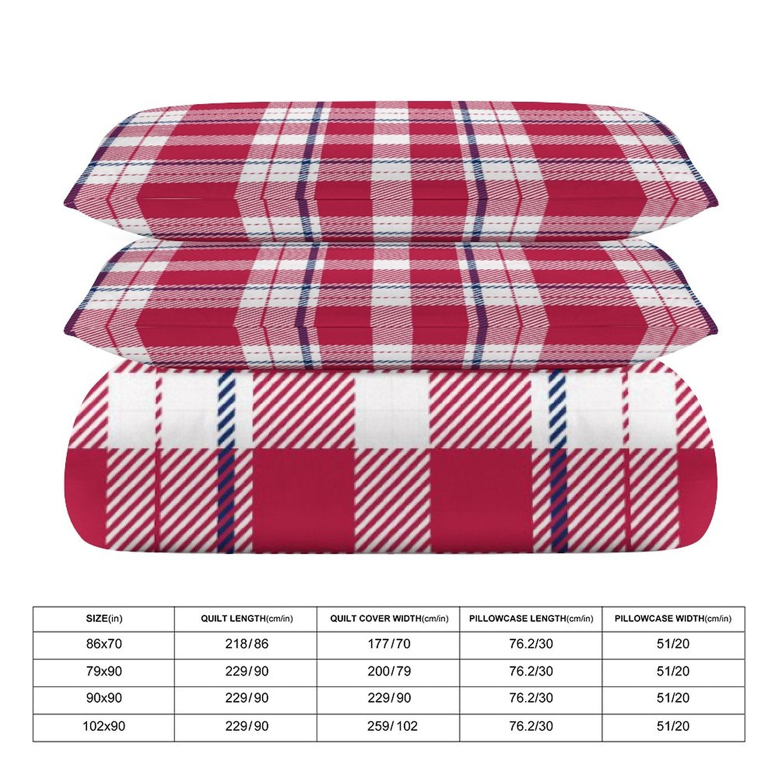 Full 3-Piece Bedding Set-86"×70"/ 218×177cm
