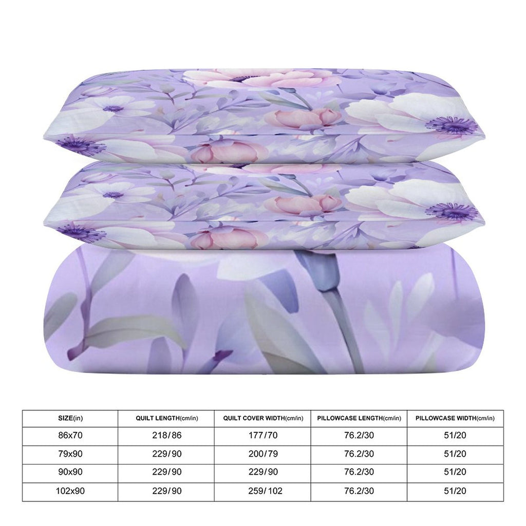 Queen 3-Piece Bedding Set-90"x90"/ 229x229cm