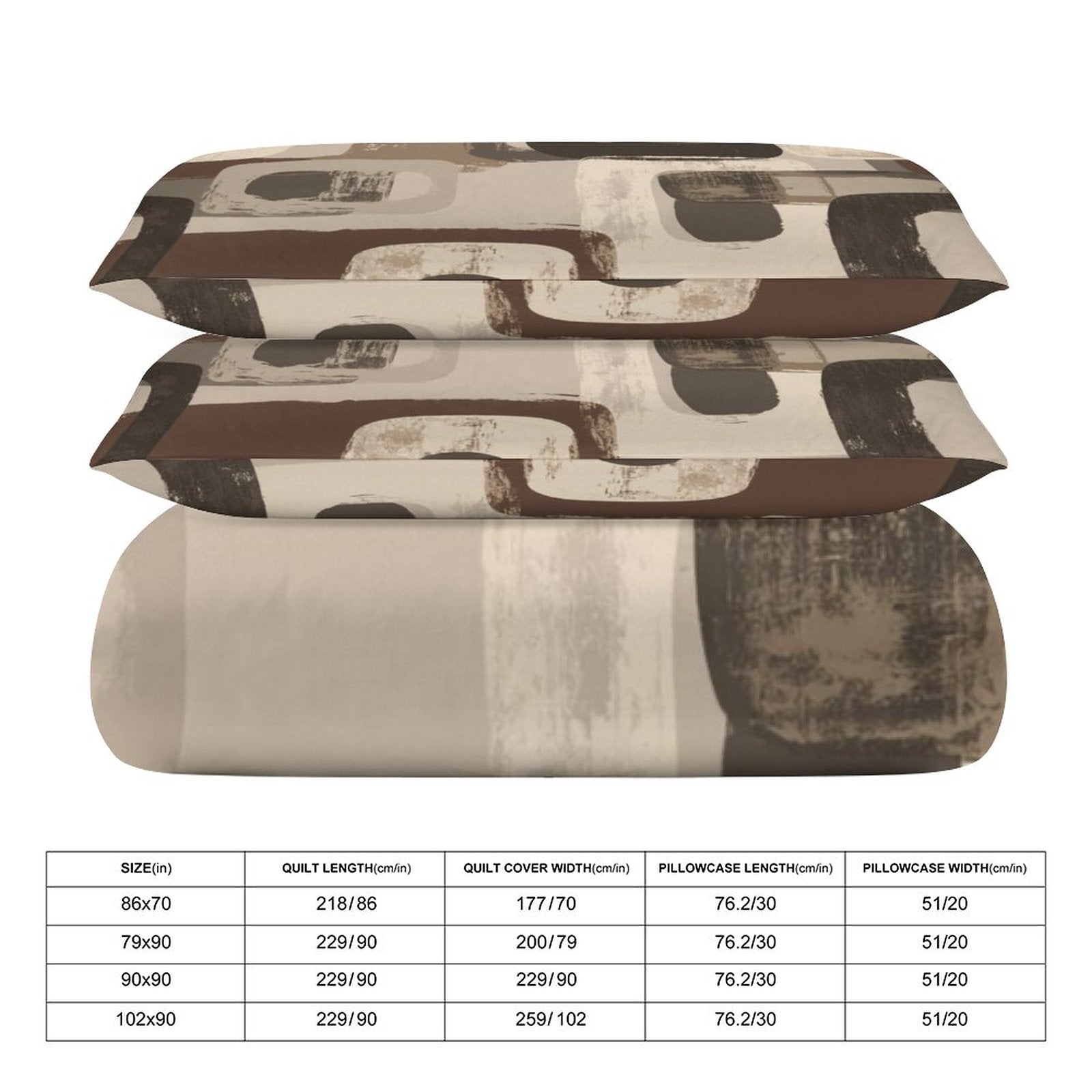 King 3-Piece Bedding Set-102"x90"/ 259x229cm