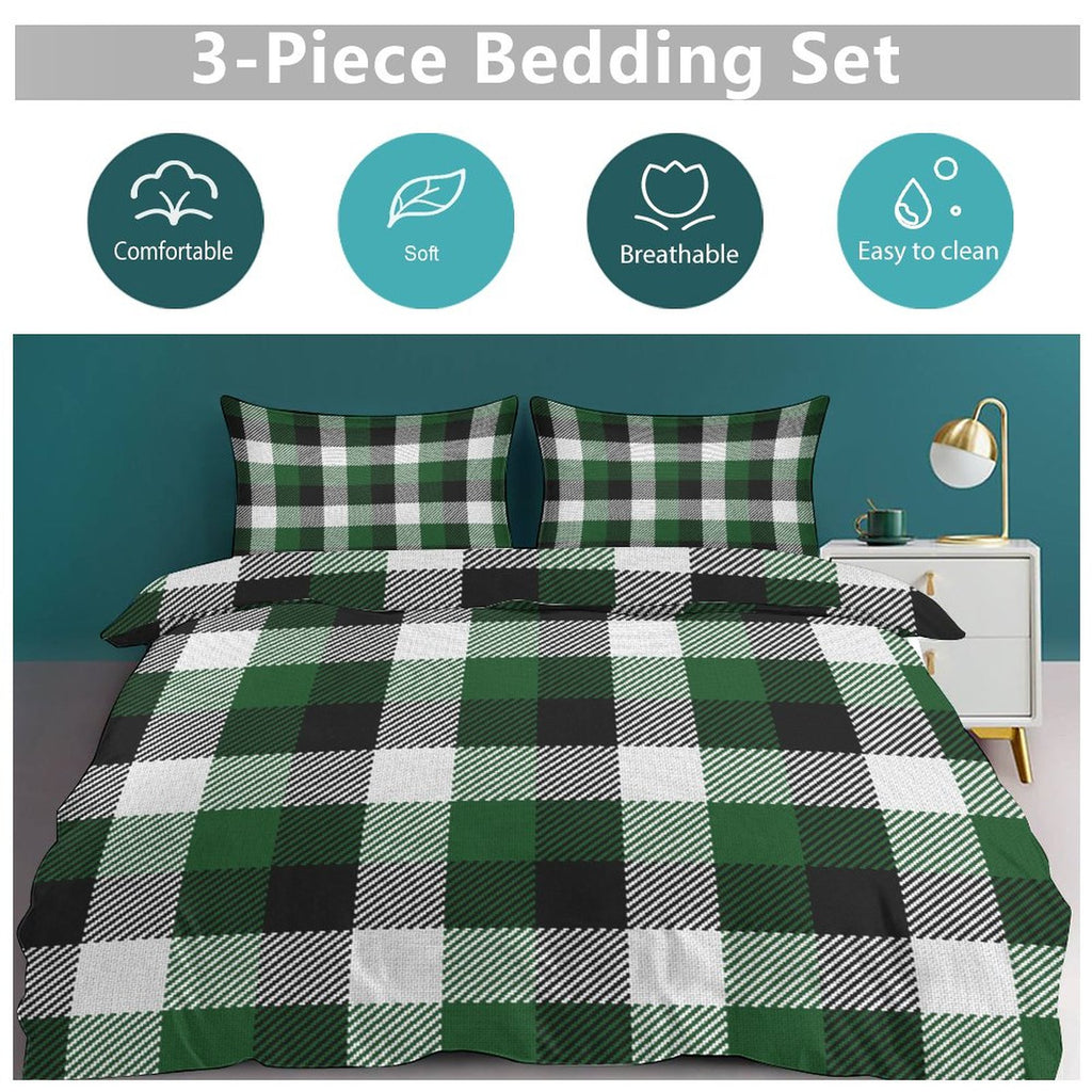 Queen 3-Piece Bedding Set-90"x90"/ 229x229cm