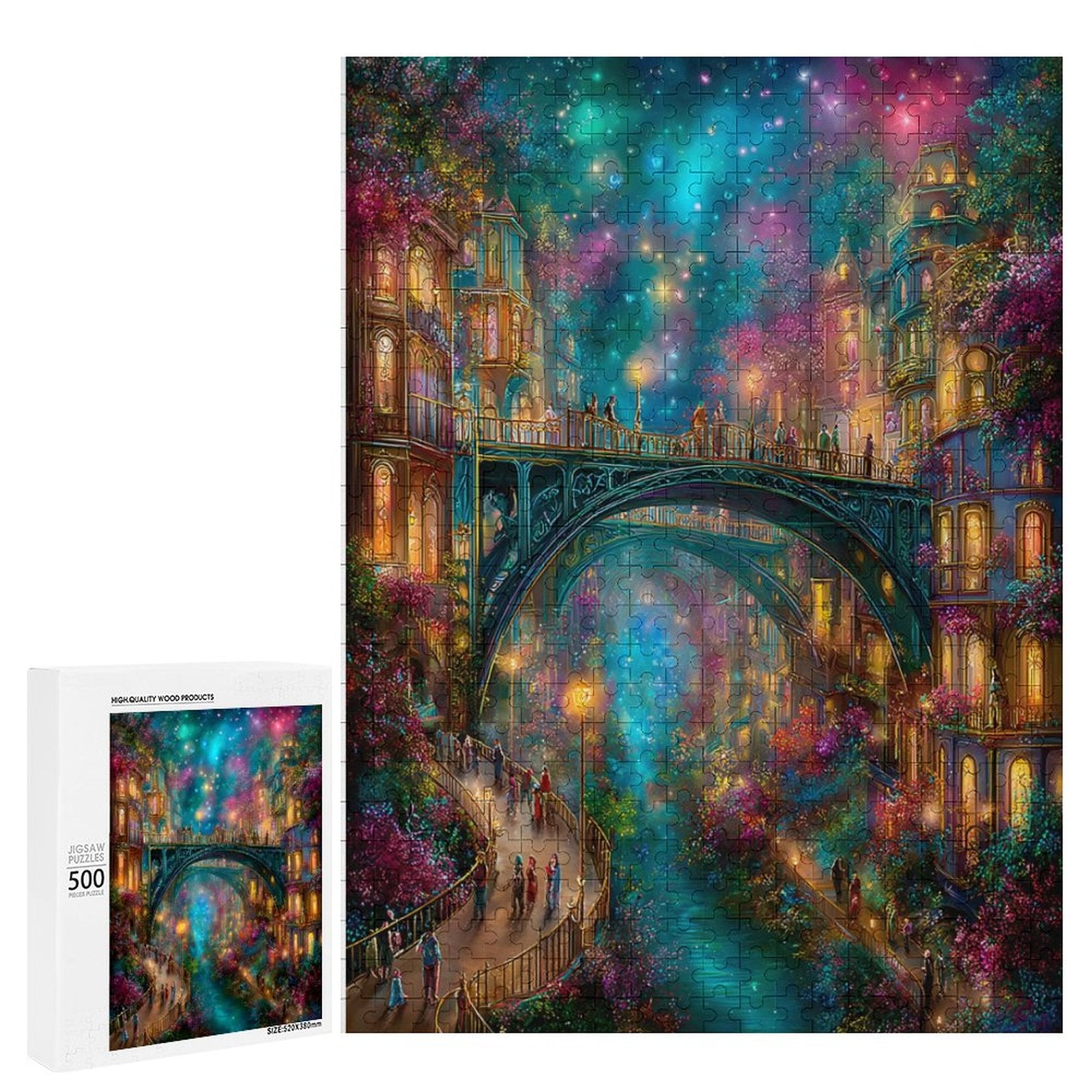Mystical City Wooden Puzzle