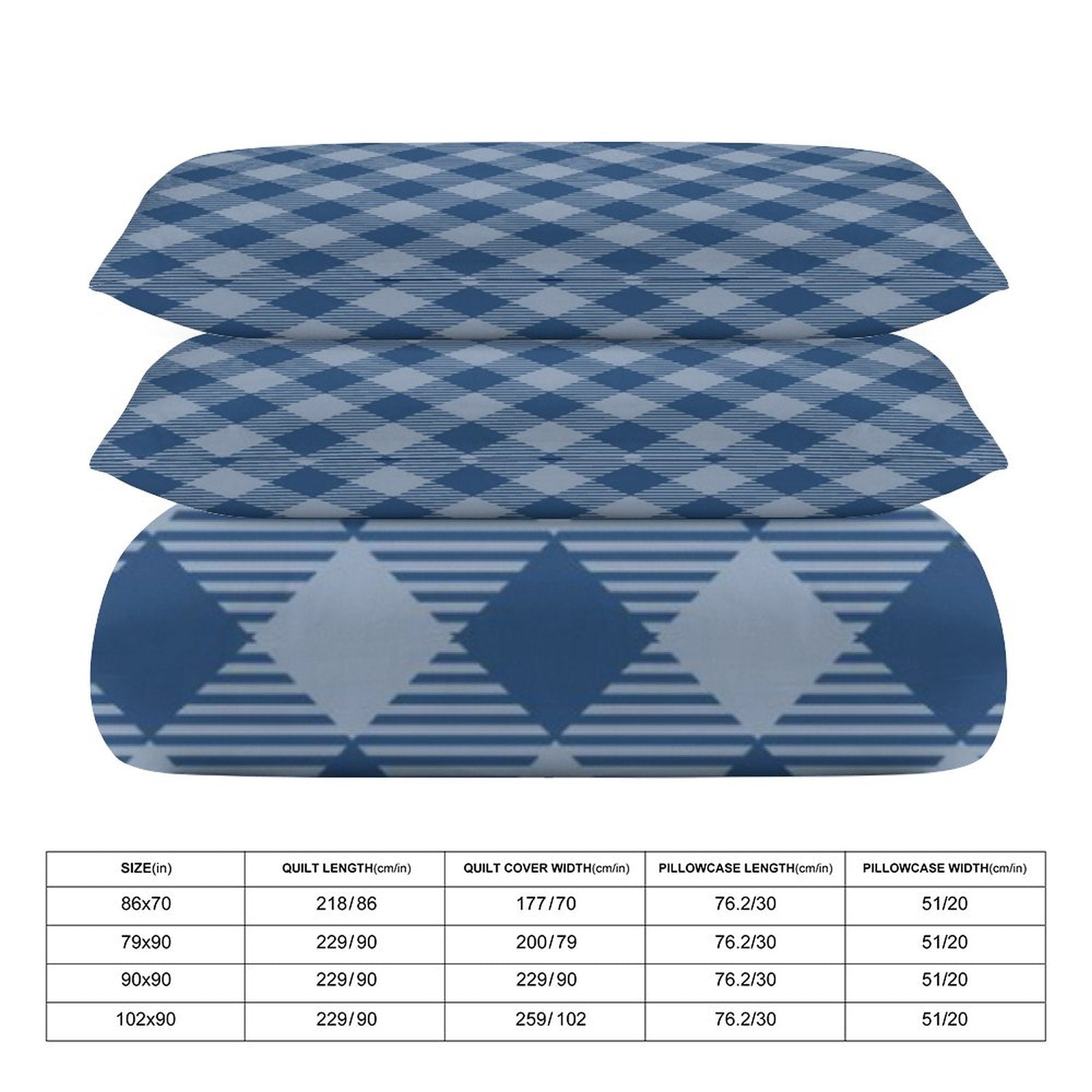 King 3-Piece Bedding Set-102"x90"/ 259x229cm