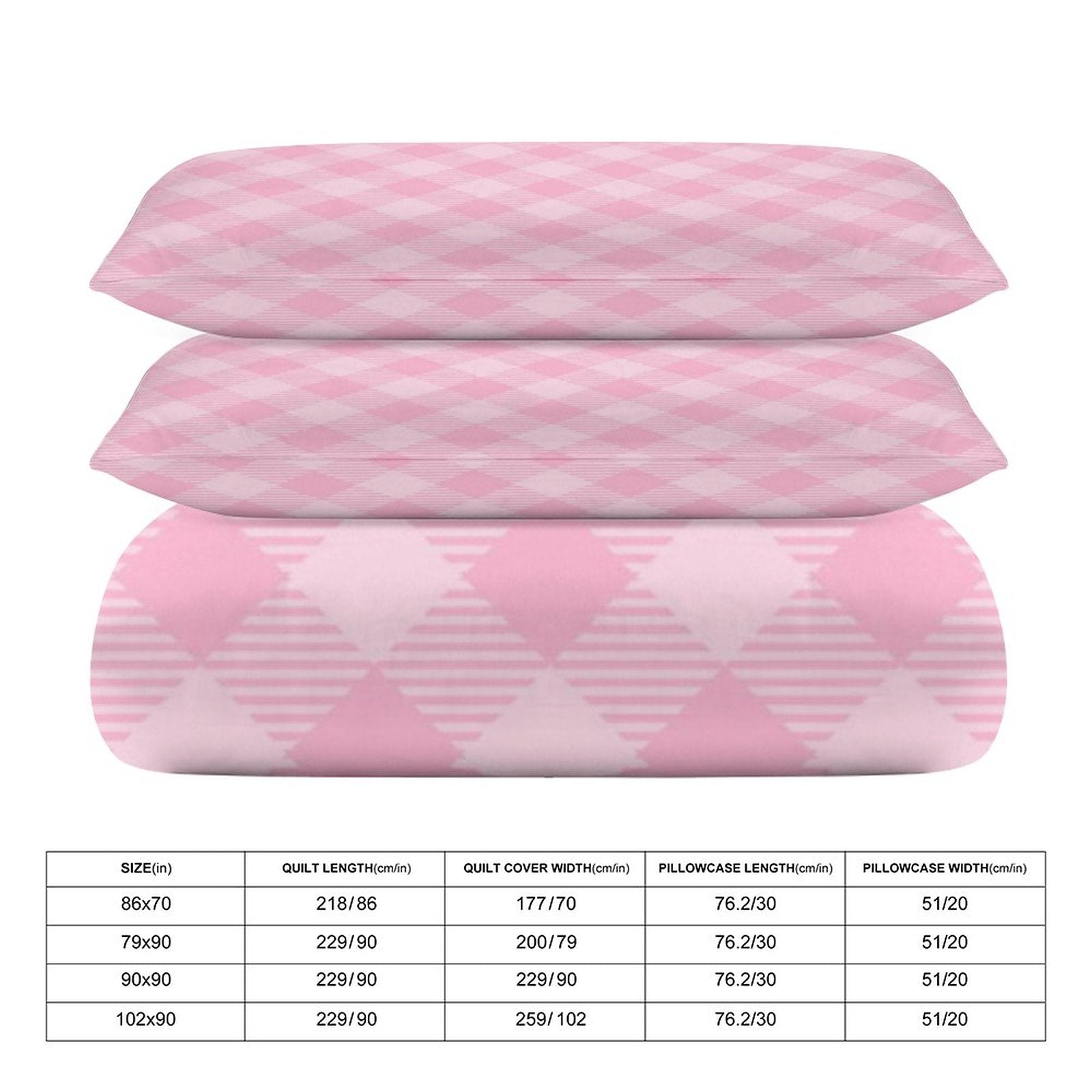 Queen 3-Piece Bedding Set-90"x90"/ 229x229cm