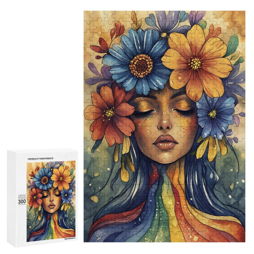 Bloom where you're planted Wooden Puzzle