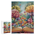 Colorful Books Wooden Puzzle