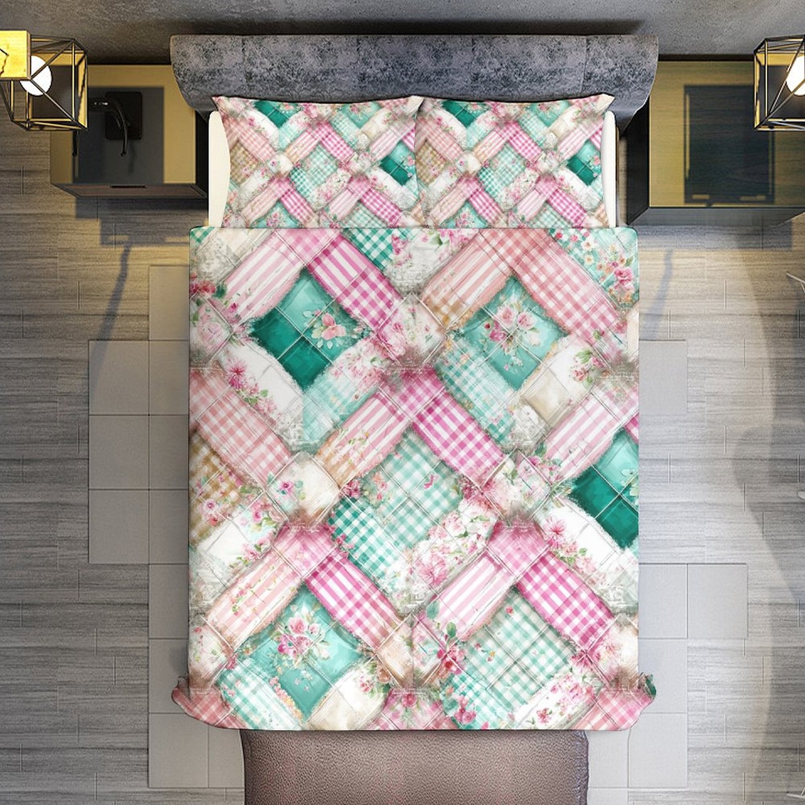 Queen 3-Piece Bedding Set-90"x90"/ 229x229cm