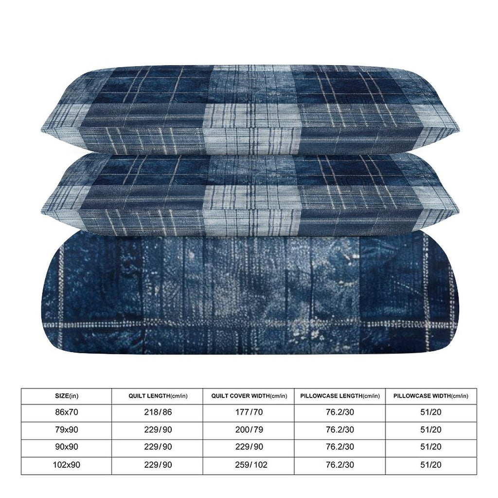 Queen 3-Piece Bedding Set-90"x90"/ 229x229cm