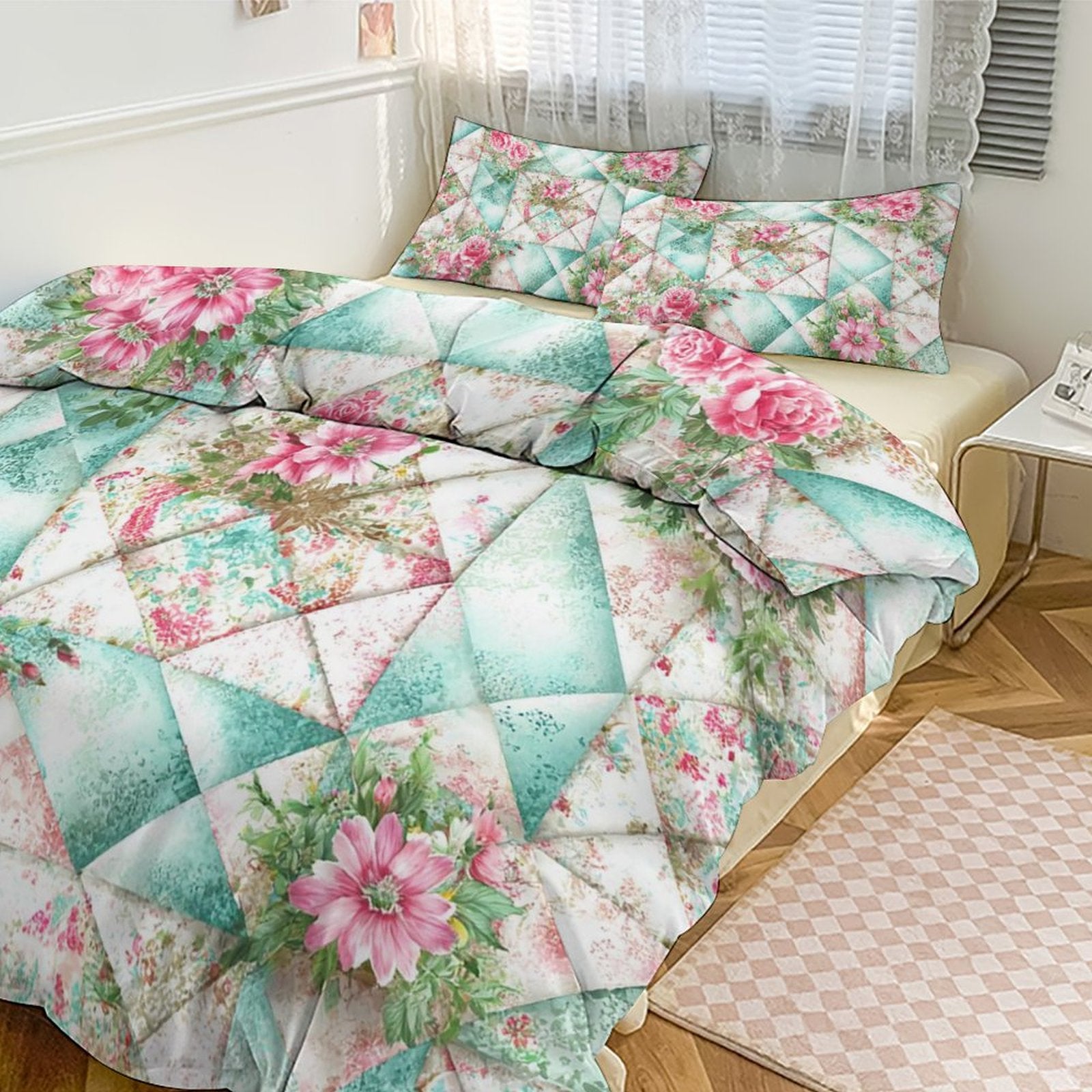 King 3-Piece Bedding Set-102"x90"/ 259x229cm
